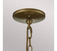 FEISS Lámpara colgante exterior Redding Station M, color latón