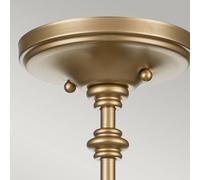 FEISS Lámpara colgante Pickering Lane, 3 luces, latón