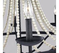 FEISS Lámpara de araña Nori, 6 luces