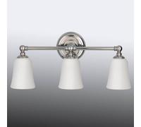 FEISS Lámpara de pared para baño Huguenot Lake, 3 brazos