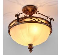 FEISS Plafón Drawing Room, nogal/crema, altura 37 cm