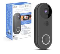 Feit Electric Timbre de puerta, timbre de video inalámbrico, WiFi de 2.4 GHz, sin concentrador, audio bidireccional, detección de movimiento, visión nocturna, 1080p HD, almacenamiento de tarjeta micro
