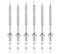 FEITA Pinecil TS100 Puntas de soldador de repuesto para mini bolígrafo de soldadura portátil varios modelos, estaciones de herramientas, accesorios de soldadura (TS-B2/I/BC2/D24/K/KU 6 piezas)