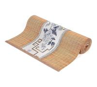 FEITAOOZ Camino De Mesa De Bambú Simple, Camino de Mesa, Posavasos for té y café, for decoración de Oficina, picnics en casa, cenas en Interiores y Exteriores, Vacaciones(Light Blue,59.06x11.81in)