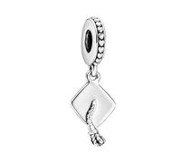 Feitery Abalorio de animales y mascotas, compatible con pulseras Pandora, flores y árboles, regalo para mujer, Zirconia cúbica, Circonita cúbica