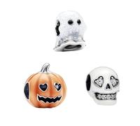 Feitery Abalorio de hombre de jengibre con diseño de muñeco de nieve compatible con pulseras Pandora, dije de corazón dorado, joyería de Navidad para mujer, Zirconia cúbica, Circonita cúbica