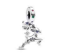 Feitery Árbol de Navidad Charm Compatible Pandora Pulsera Joyas Marineras de Verano Murano Glass Día de Navidad Charms Abalorios para Mujer