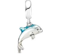 Feitery Chaton de Lana Charms Compatible Pandora Pulseras y Collares La Mar Azul Charm y Perlas para Mujer Joyería para el Verano