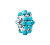 Feitery Perlas con clip azul encantos compatibles con Pandora Pulseras y Collares Charm y Perlas para Mujer