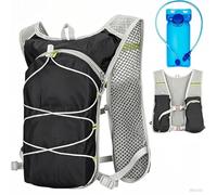 Feithmonic Chaleco Hidratacion Trail Running, Chaleco Running Hombre Mujer con Bolsa hidratación 2L, Reflectante Mochila de hidratación Ligera Impermeable para Bici Correr Ciclismo Carrera Maratón