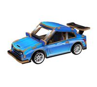 FeiWen Rompecabezas 3D de Madera Mini Vehículos para Niños 6+ Años | Juguetes Educativos Stem con Retroceso Automático, Modelos de Coches de Madera (Coches Deportivos)