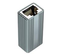 FeiYeup Extensor de cable Ethernet Ethernet, acoplador Ethernet, carcasa de aluminio, tipo blindaje, conector Ethernet, fácil instalación