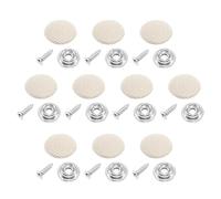 FeiYeup Paquete de 10 botones de reparación de techo de automóvil, remaches universales a presión, clip de sujeción para techo de coche, tapón de rosca fijo, 10 hebillas de techo de coche