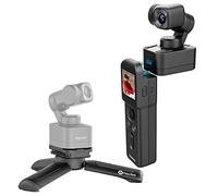 Feiyu Pocket 3 - Cámara de acción 4K con paquete de control remoto [oficial], estabilización antivibración de 3 ejes, Ultra HD de 12 MP, micrófono integrado, visión amplia de 130°, para vlogging,