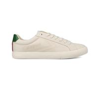 Feiyue Fe Lo AV - Tenis de lona vulcanizada, parte superior de lona duradera de 12 onzas, cheurones tonales y logotipo de marca, plantilla acolchada, Marfil Verde, 42 2/3 EU