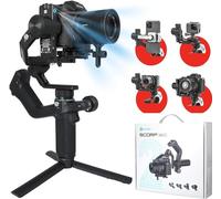 FeiyuTech SCORP Mini 2 Estabilizador de Cámara con Rastreador de IA, Carga útil de 1,2kg, Pantalla táctil OLED, Cardán Todo en uno Gimbal de 3 Ejes para Sony/Canon/Nikon/Panasonic/Gopro/Smartphone