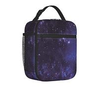 feiyuzhang Rportable - Lonchera para mujeres/hombres aislada, estrellas celestiales en cielo nocturno en nubes, mundo del espacio, lonchera aislada reutilizable para oficina, trabajo, escuela, picnic