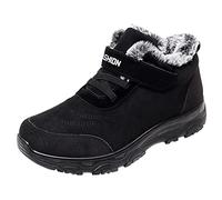 Feizikaw Botas de nieve para hombre Keep Sport Boots Shoes Toe Round Fashion antideslizante Winter Snow Warm Men Flock Flat Men's boots Botas Hombre Montaña