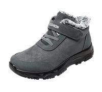 Feizikaw Botas de nieve para hombre Keep Sport Boots Shoes Toe Round Fashion antideslizante Winter Snow Warm Men Flock Flat Men's boots Botas Hombre Montaña