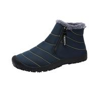 Feizikaw Botas para Nieve Hombre Botas nieve gruesas y cálidas moda otoño e invierno para hombre con cremallera y zapatos algodón exteriores terciopelo Senderismo Hombres