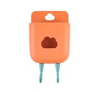 Feizikaw Cajas Ropa de Adecuado para de TV Control Remoto para Ganchos baño Colgador teléfono Orificio Libre Acondicionador Cocina Limpieza y organizadores (Orange, One Size)