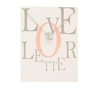 Feizikaw Collar para Mujer Europa y los Estados Unidos con diamante 26 letras en inglés colgante tarjeta de plata para mujer chica regalos (C, One Size)