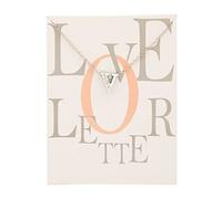 Feizikaw Collar para Mujer Europa y los Estados Unidos con diamante 26 letras en inglés colgante tarjeta de plata para mujer chica regalos (V, One Size)