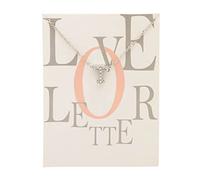 Feizikaw Collar para Mujer Europa y los Estados Unidos con diamante 26 letras en inglés colgante tarjeta de plata para mujer chica regalos (T, One Size)