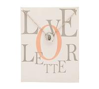 Feizikaw Collar para Mujer Europa y los Estados Unidos con diamante 26 letras en inglés colgante tarjeta de plata para mujer chica regalos (Q, One Size)