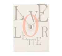 Feizikaw Collar para Mujer Europa y los Estados Unidos con diamante 26 letras en inglés colgante tarjeta de plata para mujer chica regalos (O, One Size)