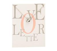 Feizikaw Collar para Mujer Europa y los Estados Unidos con diamante 26 letras en inglés colgante tarjeta de plata para mujer chica regalos (Z, One Size)