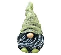 Feizikaw Decoración Coche Adorno de gnomo de Escritorio caprichoso para exhibición Cuentos Hadas en casa y jardín (Green, 7cm)