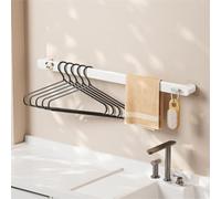 Feizikaw Estantería de garaje para el hogar, toallero de baño, zapatillas, estante de almacenamiento para inodoro, inodoro, montado en la pared, toalla de baño (D,3 5 x 5 x 47 5 cm)