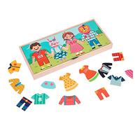 Feizikaw Juegos Niños 2 Años de educación temprana para niños, Variedad de, Ropa Creativa, Juego de Cambio de Ropa, Juguetes educativos para niños y niñas (Blue, One Size)