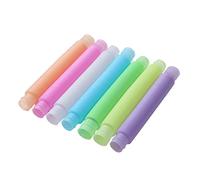 Feizikaw Juegos Niños 3 Años For Color Sensory Sound Luminous Toy Stretch Telescopic 7PC Toys Sensory Pull Education (Multicolor, One Size)