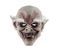 Feizikaw Máscara Conejo Halloween Halloween Old Máscaraan Facemark Head Coverings Compulsion Prank Funny Head Coverings Eye Holiday Party Dress Up (D-A, One Size)