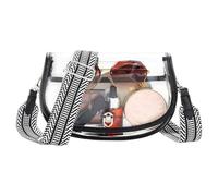 Feizikaw Mochila Deporte Hombre Bolso bandolera transparente para mujer, aprobado para estadios, bolsos transparentes eventos en estadios y cartera transparente conciertos. (BK2, One Size)