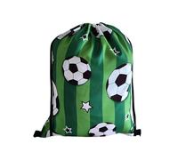 Feizikaw Organizador Plegable Interesante Estampado de fútbol, Ideal para Fitness, con Doble asa, Almacenamiento y cordón Ajustable. Diseño y Estampado únicos. (Green, 42x33cm)