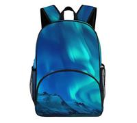 FekiLoot Northern Lights - Mochila impermeable de tela Oxford, mochila casual de gran capacidad con correas acolchadas ajustables, mochila multiusos para actividades diarias al aire libre