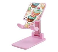 FekiLoot Soporte plegable doble para teléfono celular, cupcakes, donas, magdalenas, azúcar, plegable, ajustable, compatible con todos los teléfonos de 4 a 13 pulgadas