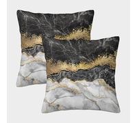 FELASBUID artee Mural Moderno - diseño Abstracto contemporáneo Fundas Cojines para Sofá 2 Piezas Arte Funda De Almohada Modernas Decorativa Throw Cojín Sala Casa Decor 40x40cm