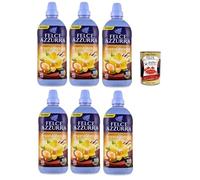 Felce Azzurra Ammorbidente Concentrato Argan e Vaniglia - Suavizante concentrado de argán y vainilla 6 x 900 ml + Polpa italiana Gourmet 400 g