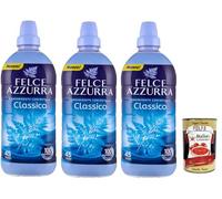 FELCE AZZURRA Mon Amour Blu Mare Ammorbidente Concentrato, Suavizante concentrado, 26 lavados, 650 ml + Italian Gourmet Polpa 400
