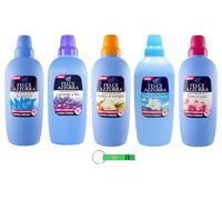 Felce Azzurra Ammorbidente - Paquete de prueba de suavizante líquido, 5 aromas diferentes, 40 lavados, 5 x 2 litros + llavero Beni Culinari gratis