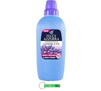 Felce Azzurra Ammorbidente - Suavizante líquido con lavanda e iris (6 unidades, aroma inconfundible, 40 lavados, 2 l, incluye llavero Beni Culinari gratuito)