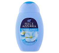 Felce Azzurra - Champú de musgo blanco aterciopelado - 1 x 250 ml - | Gel limpiador hidratante para piel suave, notas de rosa y bergamota, dermatológicamente probado