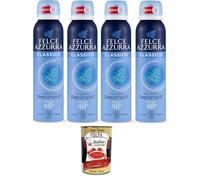 Felce Azzurra - Desodorante en spray Classico fórmula IdraTalk, eficacia 48 horas, sin manchas, 4 x 150 ml + Polpa italiana Gourmet 400 g