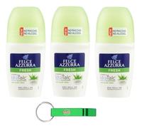 Felce Azzurra - Desodorante Roll On Fresh con aloe vera, fórmula IdraTalk, eficacia 48 horas, sin manchas, 50 ml + llavero Beni Culinari gratuito