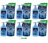 Felce Azzurra Jabón Líquido Classico Testpaket/Recarga 6 × 500 ml + Jabón 6 × 300 ml Jabón de manos con aroma culto de Italia + llavero Beni Culinari gratis