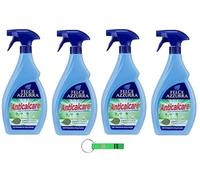 Felce Azzurra - Limpiador de baño antical (4 unidades, antical, 750 ml, incluye llavero Beni Culinari gratuito)
